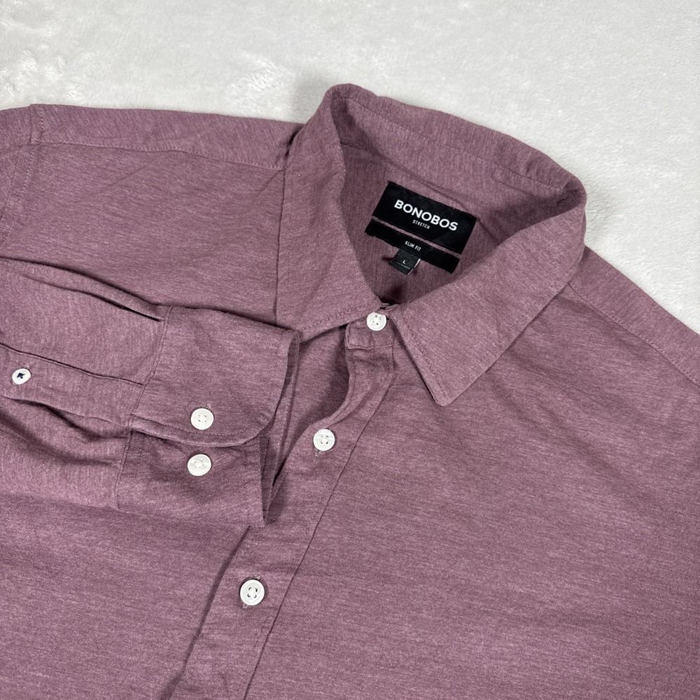 Bonobos Men's Casual Button-Down Shirt in Dusty Mauve
